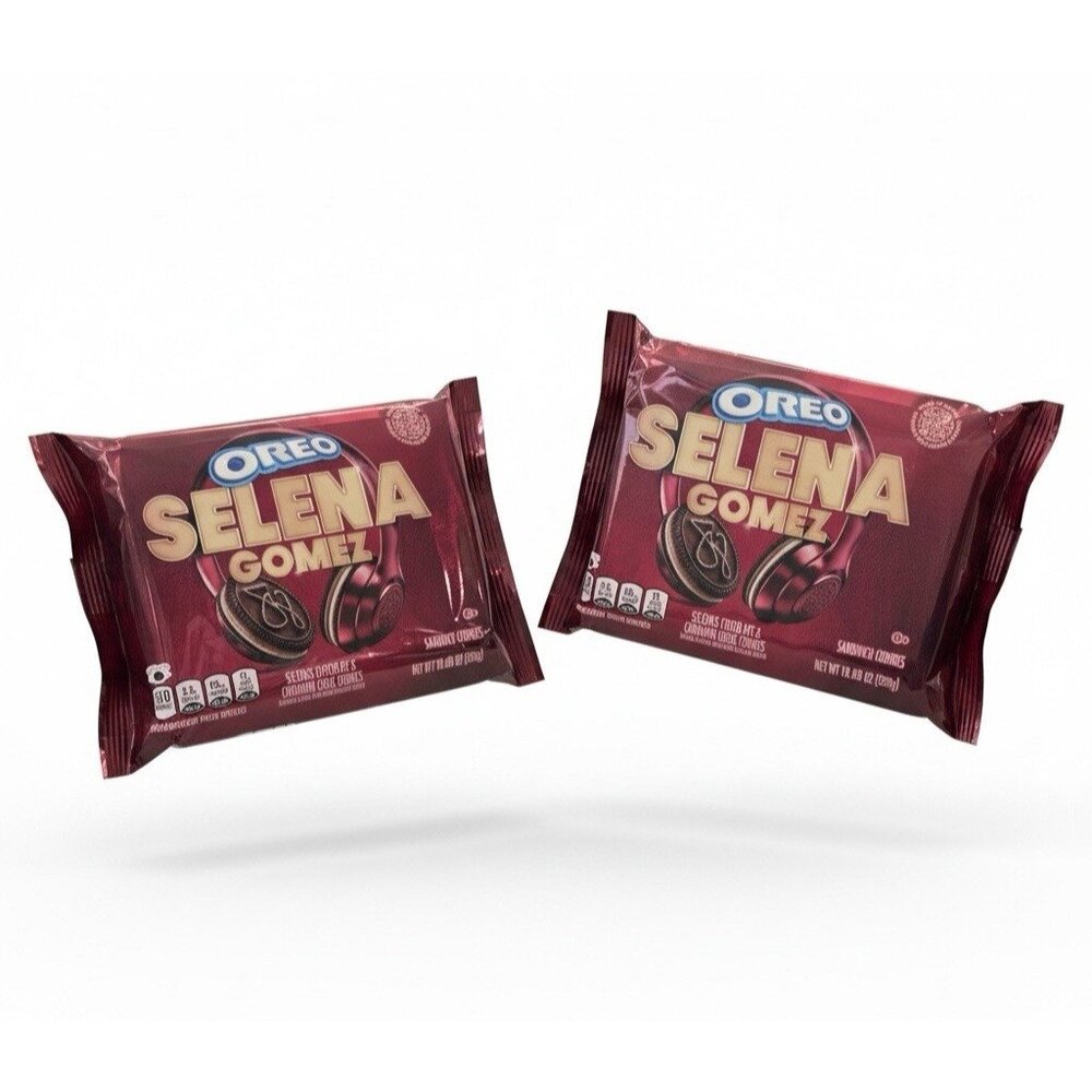 2 Pack of Selena Gomez Oreo Cookies Size 10.68 oz BB: 12/16/2025